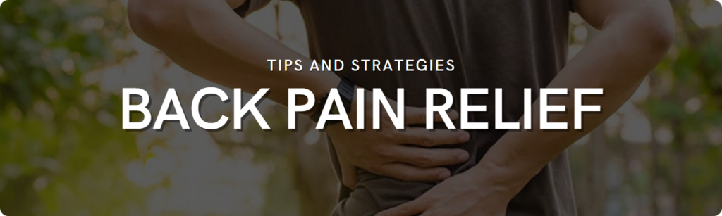 tips for back pain relief