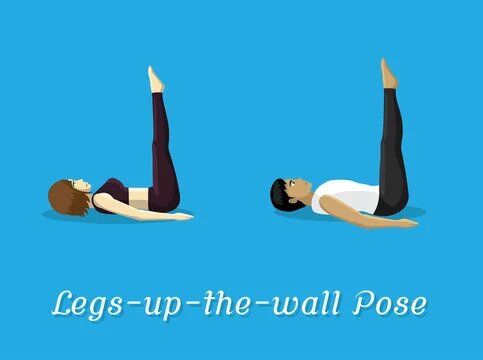 yoga legs up the wall pose